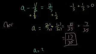 One Step Equations: Addition and Subtraction with Fractions and Decimals