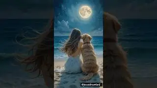 Life with Pets 🩵 #ai #aiart #petsvideos #pets #petlovers #animalvideos #friendship #beach #nature