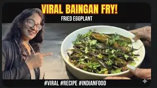 Crispy Fried Eggplant Recipe | Lasooni  Baingan Pan Fry | बैगन फ्राई सिर्फ 10 min में 😋