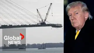 Trump threatens to block bridge from Canada unless US is &ldquo;compensated for everything we have given&rdquo;