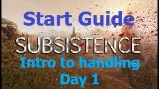 Subsistence. Intro Guide to handling the first day.