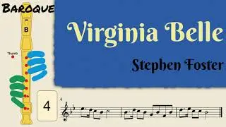 Virginia Belle | Baroque Soprano Recorder Tutorial by Notes to Play