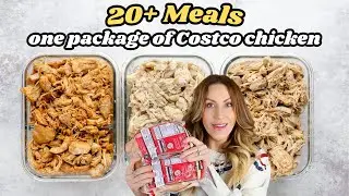 Make 20+ MEALS from ONE package of Costco Chicken