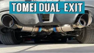 350z TOMEI DUAL TITANIUM EXIT🚗🎺 #Exhaust #Shorts #Nissan #350z #car