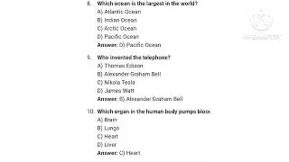 GK questions @pavidharsh