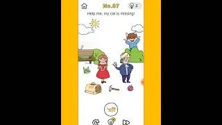 Brain Out :Crazy Find level 87 #Help me my cat is missing
