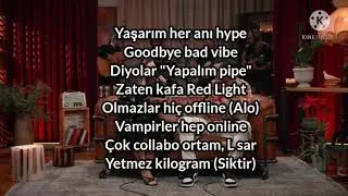 Zeynep Bastik ve zeng-alev alev ve istanbul şarkı sözleri