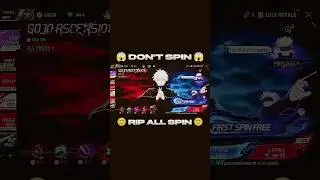 Gojo Ascension 🥶 Rip All Spins 🥲 Don't Spin #shorts #freefire #tondegamer
