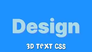 CSS 3D Text Effect | Cool Css Effects | Css Tutorial By Amazing Techno Tutorials