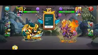 Dragon City Combates Random en las Arenas Oscuras con dragones Heroicos 😎🐉🔥 #dragoncity #batallas