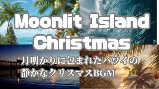 Moonlit Island Christmas月明かりに包まれたハワイの静かなクリスマスBGM 🌙🏝⭐️クリスマスBGMを２０曲作りました♪ハワイアン音楽１時間