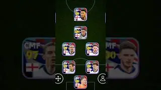 England squad | 4-2-1-3 Formation | efootball 2024 mobile #shorts #efootball #pes #viral