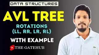 AVL Tree || Rotations(LL, RR, LR, RL) with example || Data Structure