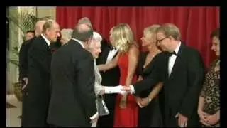 Queen greets guests as stars arrive for The Royal Variety Performance