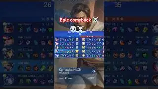Epic comeback alucard☠️#mlbb#tulomlbb