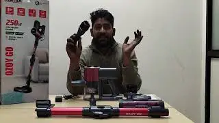 Ozoy Go Cordless Vacuum cleaner | 250 Watt DC Motor | 58 minutes Runtime | 28 KPA Suction Power