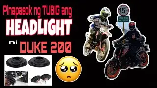 DIY INSTALLING INVERTED HEADLIGHT DUST COVER TO KTM DUKE 200 (TAGALOG)