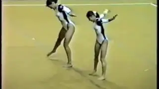 World and European Championships in Wrocław 1995. Women's pair - dynamic .