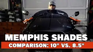 Выбирайте: 10-дюймовые или 8,5-дюймовые солнцезащитные очки Memphis для вашего Harley Road Glide