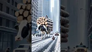 Beautiful Story of a Hardworking Cow and Monkey #shorts#shortsviral #cow #animals #aianimatedstories