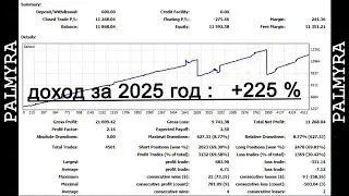 Начинаем 2026 год! Форекс. Робот Пальмира. Статистика за 2025 год.  Счет Мастер.