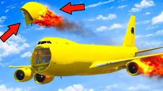 Airplane Crash Compilation: 8 Cinematic Aeroplane Crash Scenes In GTA 5 (#12)