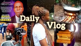 SOLO LIVING IN NIGERIA: DAD'S BURIAL CEREMONY | DAYS IN MY LIFE |  #MercyBen
