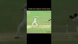 Golden Era Glimpse: Sachin Spins!🌀 #SachinTendulkar #HatTrickMissed #SpinMasterclass #cricket #goat