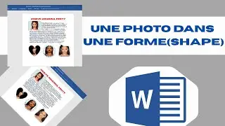 Word : ins&eacute;rer une photo dans une forme (coeur, &eacute;toile, etc.)/MS Word: Insert Picture into Shape.