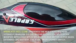 WWW.RTF-HELI.COM - 2.4GHZ WALKERA V370D05 FLYBARLESS 6-CHANNEL CP W/BRUSHLESS MAIN MOTOR MOD ...