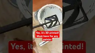 Must have 3D Printed Paint Mixer for any painter, At Work #painting #paint #3d #3dprinting #cat