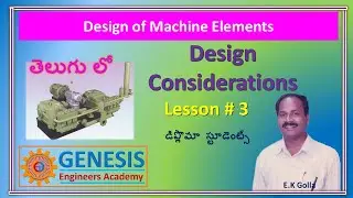 Basic Requirements of Machine Elements when designing