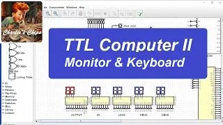 TTL Computer II #10 - Monitor & Keyboard