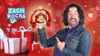 Christmas Tambourine Song for Kids 🎄✨ | Zach Rocks Holiday Special