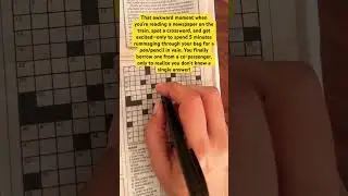 A Wasted effort! #travel #crossword