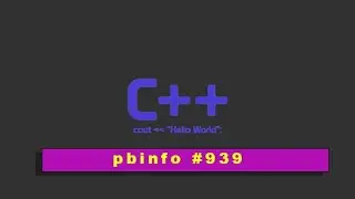 Pbinfo problema #939 - C++ Coding