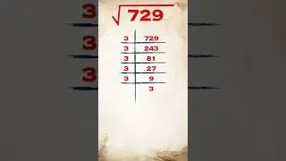 Square Root of 729 | 729 ka vargmul | #shorts #viral #trending #squareroot #publicmaths #math