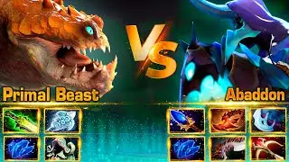 Patch 7.31 Primal Beast 30 kills VS Abaddon 13,000 MMR Best Moments [Watch & Learn]