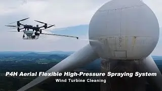 AeroClean P4H | Flexible Drone High-Pressure Spraying for Wind Turbine Cleaning