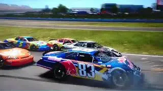 NASCAR 08 crashes