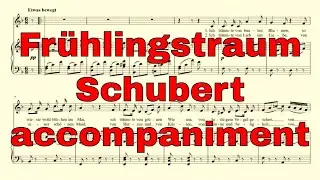 Fr&uuml;hlingstraum accompaniment in F major - Schubert