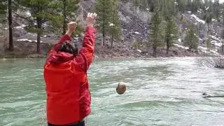 Scum bag with dirty mullet celebrates snow pack levels by hitting the winning three point shot