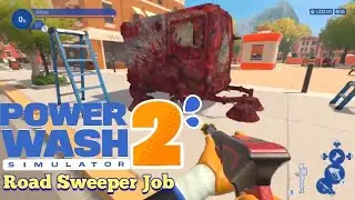 Power Wash Simulator 2 gameplay Road Sweeper Job #gaming #gameplay #twitch #gamer #videogames