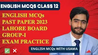 English MCQs for Class 12 | Vocabulary | Prepositions | Corrections | English MCQs with Usama