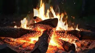 Peaceful Outdoor Fire for Restful Sleep