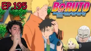 NARUTO COMFORTS KAWAKI'S PTSD || KOJI & DELTA SHOWES UP AT THE LEAF!!!! || boruto REACTION 195 ||