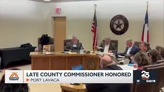 Calhoun County Commissioners court honors late Commissioner David Hall