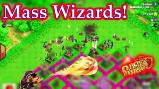 Town Hall 9 - ALL WIZARD MASS ATTACK | One Unit Series