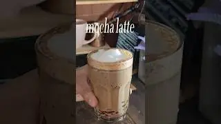 Mocha latte recipe 🍫☕ how to make a mocha latte #mocha #latte #barista #shorts