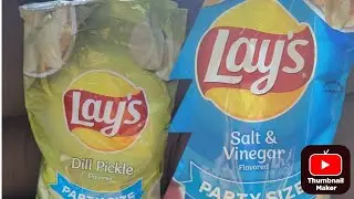 DILL PICKLE VS SALT & VINEGAR #chips #lays #tastetest